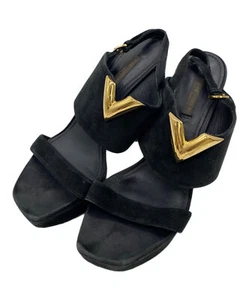 LOUIS VUITTON Size 37 Women's Sandals in Black - Picture 1 of 10