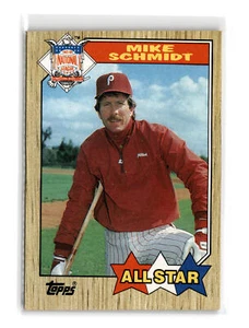 Mike Schmidt Baseball #597 1987 Topps Philadelphia Phillies - Picture 1 of 2