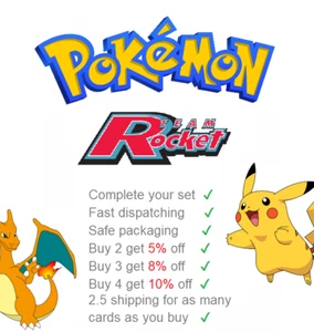 🔥 POKEMON TCG TEAM ROCKET SET 2000 CHOOSE YOUR CARD ENGLISH NM MINT LP MP HP - Picture 1 of 55