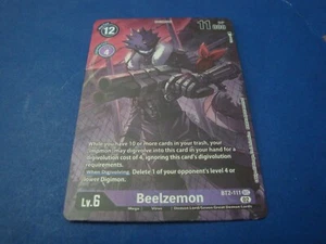Digimon Beelzemon BT2-111 SEC Foil Alternate Art Advanced Starter Deck - Picture 1 of 2