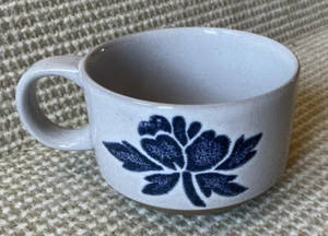 Wedgewood Midwinter Blue Gray Floral Stoneware Mug Made in England - Picture 1 of 7