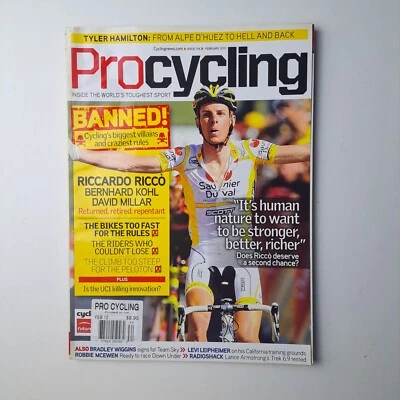 2010 February Pro Cycling Magazine Riccardo Ricco Sports Cycling - Image 1 of 2