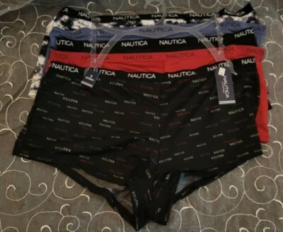 Pantalones cortos para niño Nautica 5 talla grande 2X negro liso rojo azul, tie-dye, logotipo ENVÍO GRATUITO Foto 1 de 4