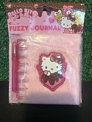 Hello Kitty Valentines Fuzzy Pink Diary Journal With Mini Gel Pen - Brand NEW - Image 1 of 3