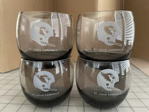 St. Louis Football Cardinals Vintage Whiskey/Rocks Glasses Set of 4 - Picture 1 of 4