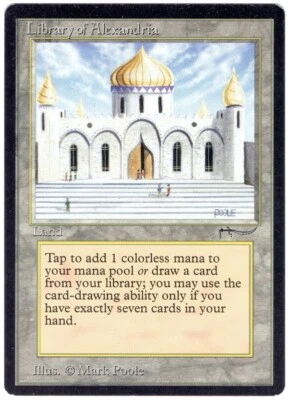 Library of Alexandria Magic: The Gathering 1993 Arabian Nights - Image 1 of 2