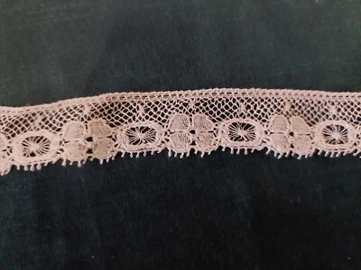Antike Spitze Valenciennes Baumwolle Weiß Meterware Breite 20 MM - Bild 1 von 3