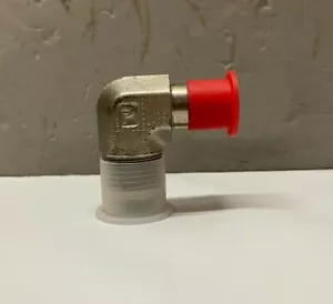 Codo macho Parker 90° SAE/JIC - 8 a macho 1/4" NPT acero chapado en zinc - Imagen 1 de 6