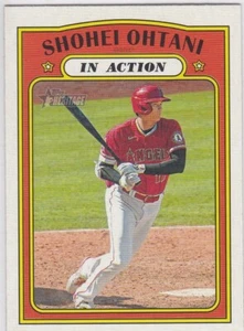 SHOHEI OHTANI Topps Heritage Baseball Los Angeles Angels Dodgers VINTAGE DESIGN - Bild 1 von 2