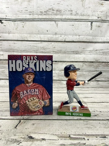 Rhys Hoskins #12 Lehigh Valley Ironpig MiLB Phillies Stadium Giveaway Bobblehead Cover