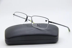 NEW NIKE FLEXON 4306 004 BLACK NEON AUTHENTIC EYEGLASSES W/CASE 54-18 - Picture 1 of 3