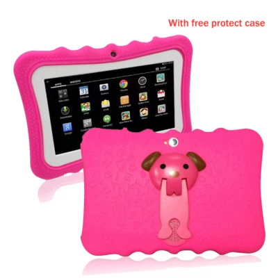 2019 New 7" Quad Core Android 4.4 Tablet Wifi Camera Bundle Case for Kids Gift - Image 1 of 4