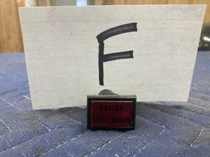 1975-1985 Volvo 242 240 244 245 Fasten Seat Belts Light Display OEM #1681M - Picture 1 of 6