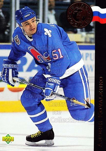 1992-93 Upper Deck Euro Rookies #14 Andrei Kovalenko - Image 1 of 1