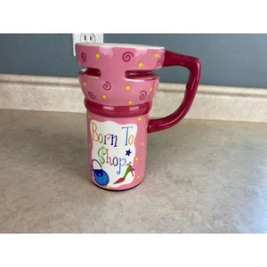 Born To Shop 16 Oz Ceramic None Skid Foam Bottom Mug - Picture 1 of 7