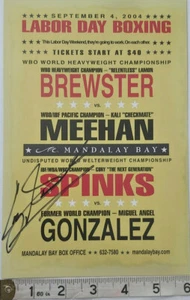 COREY SPINKS HAND SIGNED FIGHT FLYER & COA - OFFERS ACCEPTED  - Picture 1 of 2