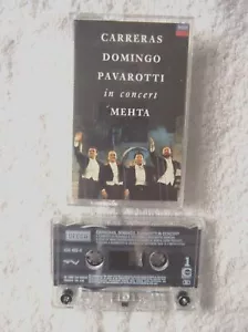 41262 Carreras Domingo Pavarotti In Concert Mehta Cassette Album 1990 - Picture 1 of 1
