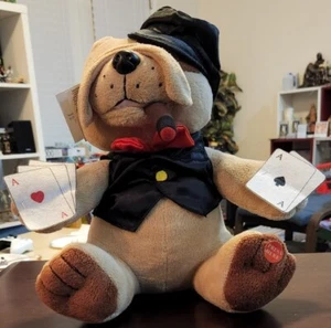 VINTAGE NEW TESTED 2005 Dealin' Dawg Ganz The Gambler H10069 Singing Dealing Dog - Picture 1 of 12