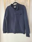 Faherty Xl Epic Quilted Fleece Pullover 1/4 Snap Soft Cotton Casual  Blue 