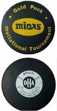 MIDAS GOLD PUCK INVITATIONAL TOURNAMENT OHA VICEROY GAME PUCK VINTAGE  CANADA