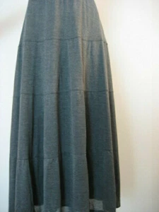 EILEEN FISHER Silk Cotton Jersey Ash Tiered Stretch Maxi Skirt PP NWT $258 - Bild 1 von 4
