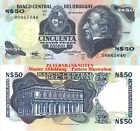 Urugwaj 50 pesos nuevos 1989 unc. P 61A seria F 6145# Świeża kasa fiskalna..