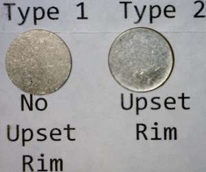 ERROR Ty1 & Ty2 BLANK UNstruck Roosevelt Dime Planchets = 2 Coin LOT  FREE SHIP - Picture 1 of 3