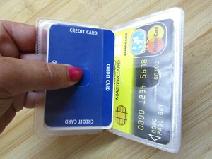 Replacement Credit Card Holder Plastic Sleeves Inserts Portrait Style 10 Slots - Picture 1 of 21