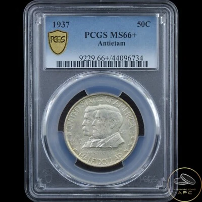 1937 Antietam Silver Commemorative Half Dollar PCGS MS66+ - Image 1 of 2