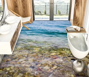3D Sea Rocks I3929 Floor WallPaper Murals Wall Print Decal AJ Coco 2024 - Picture 1 of 5