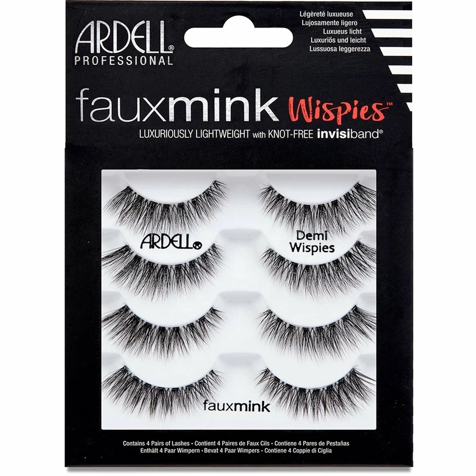 Fauxmink Wispies Multipack False Eyelashes - Demi Wispies - (Pack Of 4) (67508) - Image 1 of 1