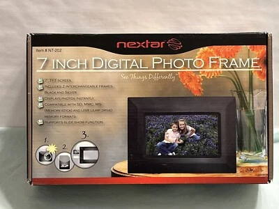 Nextar #N7-202 7 Inch Digital Photo Frame New In Open Box - Image 1 of 4
