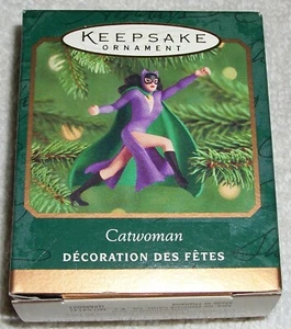 Hallmark 2000 Catwoman Batman Villain DC Comics mini Christmas Ornament NIB - Picture 1 of 2