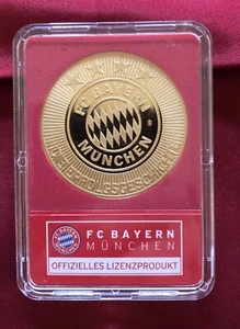 Medaille FC Bayern München Dt Meister 2017 vergoldet PP mit Silberhologramm - Bild 1 von 7