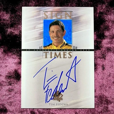 Tim Fedewa 2000 SP Sign Times Autograph MINT Michigan NASCAR Auto Racing Legends - Image 1 of 2