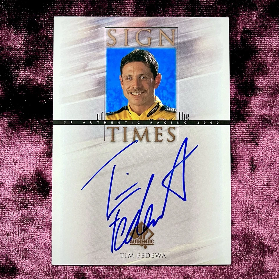 Tim Fedewa 2000 SP Sign Times Autograph MINT Michigan NASCAR Auto Racing Legends - Image 1 of 2