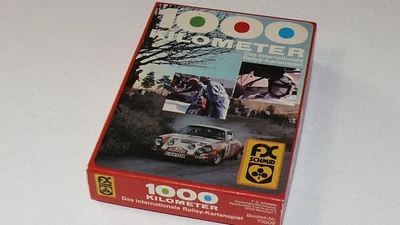1000 Kilometer. Das internationale Rallye-Kartenspiel.(Mille Bornes) Vollständig - Bild 1 von 4