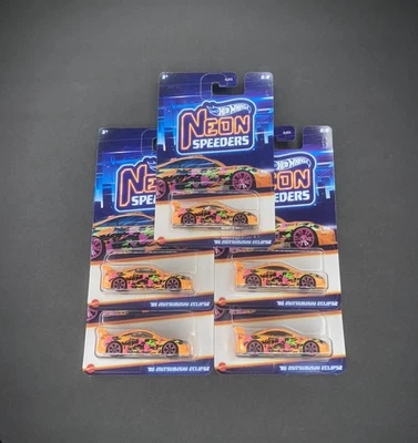 Hot Wheels Neon Speeders 2024 - Mitsubishi Eclipse 95 - Lote de 5 Foto 1 de 4