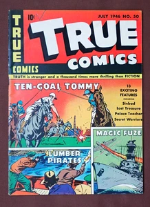TRUE COMICS #50   STORIES OF REAL PEOPLE  COMIC BOOK - 1946  HIGH GRADE - Picture 1 of 3