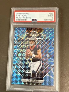 Mosaic CJ Stroud #292 Reactive Blue Prizm RC PSA 9 2023 - Imagen 1 de 2