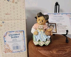 Peluches apreciados Claudette Oso Internacional Francia La amistad es buen apetito - Imagen 1 de 12