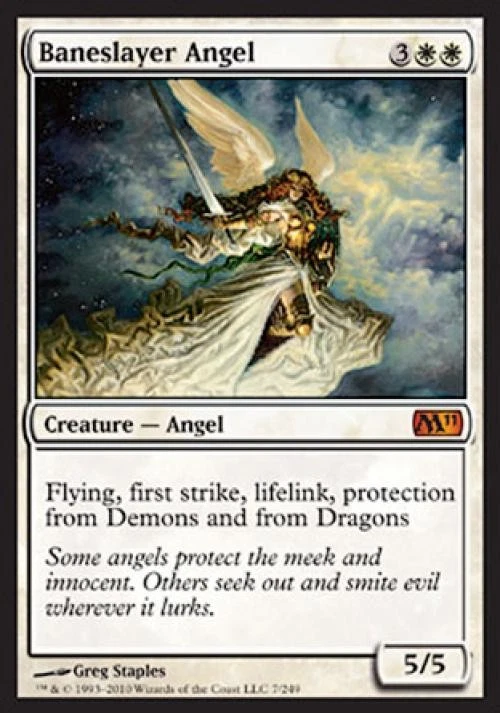 Baneslayer Angel - Medium Play MTG Magic 2011 Core Set - Image 1 of 1