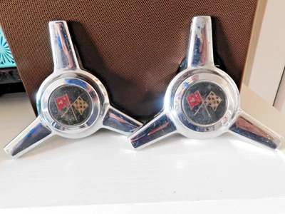 Cubierta de rueda tapa central para Chevrolet Corvette de colección triple barra giratoria Chevy GM Foto 1 de 2