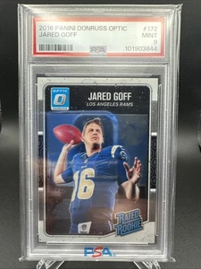 2016 Optic Lions Star - JARED GOFF Rookie RC Football Card PSA 9 MINT - Picture 1 of 2