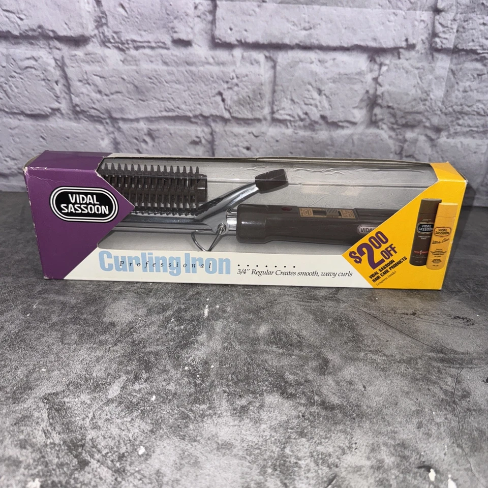 Vidal Sassoon 3/4" Regular Professional Curling Iron VS-101 NOS New Never Opened - Image 1 of 4