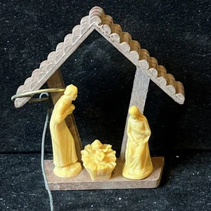 Belén vintage miniatura plástico Jesús María José Italia - Imagen 1 de 7