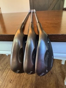 Cobra Snakebite Wedges-50, 54, 58. KBS Tour 125s. New Grips Standard Golf Pride - Picture 1 of 5