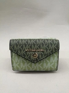 Michael Kors Green Trifold Wallet - Picture 1 of 5
