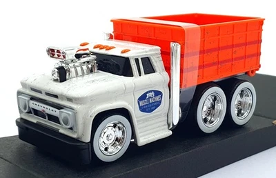 Muscle Machines 1/64 Scale 11610 - 1966 Chevrolet C60 Grain Truck - White - Image 1 of 4