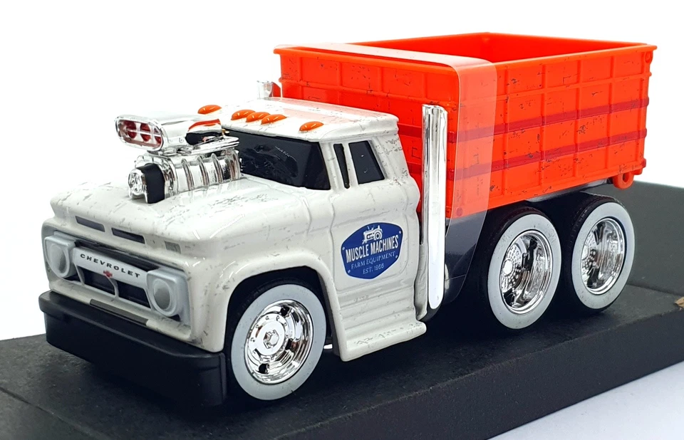 Muscle Machines 1/64 Scale 11610 - 1966 Chevrolet C60 Grain Truck - White - Image 1 of 4